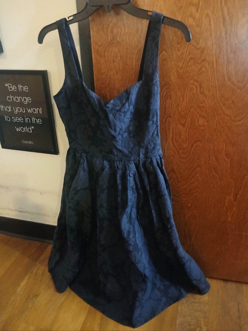 NWT/ TOBI black floral tapestry mini dress